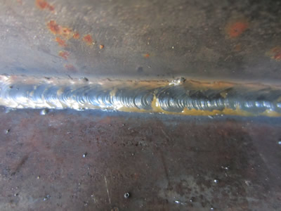 Steel MIG welding example