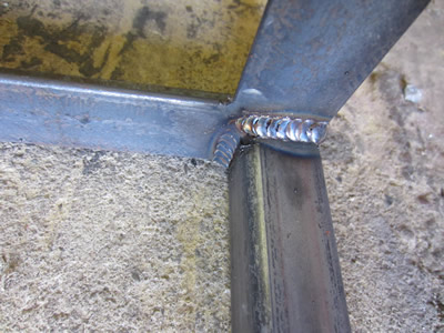 Steel MIG welding example