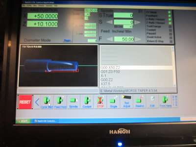 MT4.5 Adapter -  CNC taper program