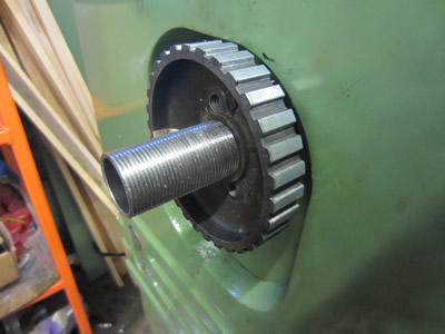 MT4.5 Adapter - Threaded Timing Pulley to Hold Drawbar