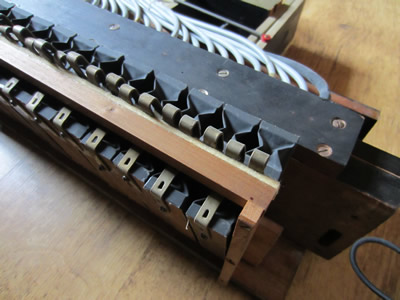 Steinhardt Player Piano - key actuator belows