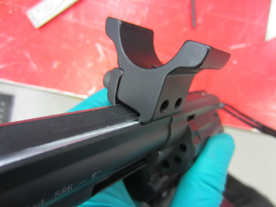 Cut Scope Rail on Smith and Wesson Barrel Shroud