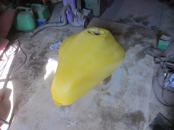 Honda Hornet Respray - Yellow undercoat