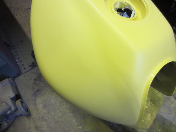 Honda Hornet Respray - sanded for final coat