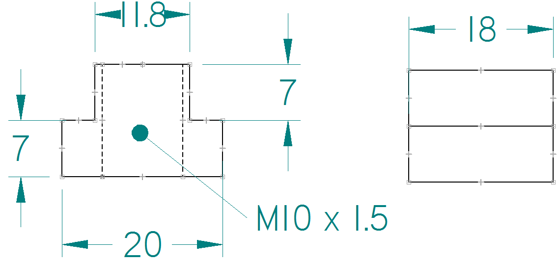 Small 12mm T-slot Design