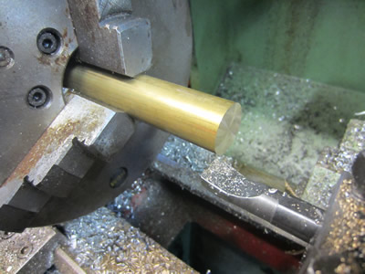 High Pressure Chamber -  face turn brass electrode