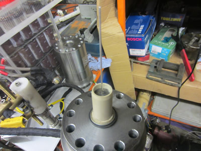High Pressure Chamber - PEEK insulator to stop electrode arcing