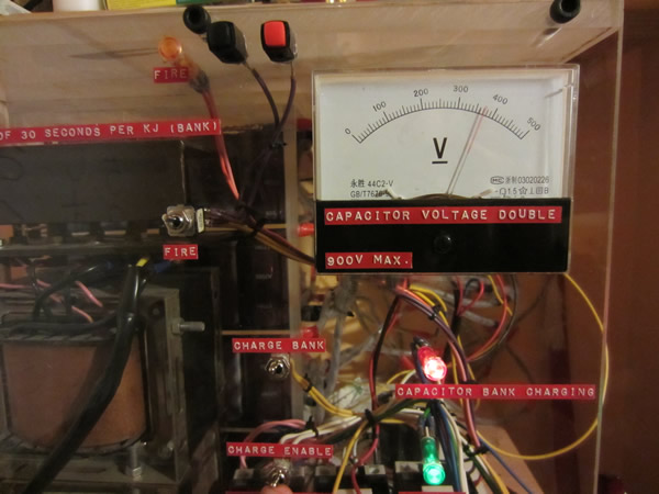 8kJ Capacitor Bank Charging