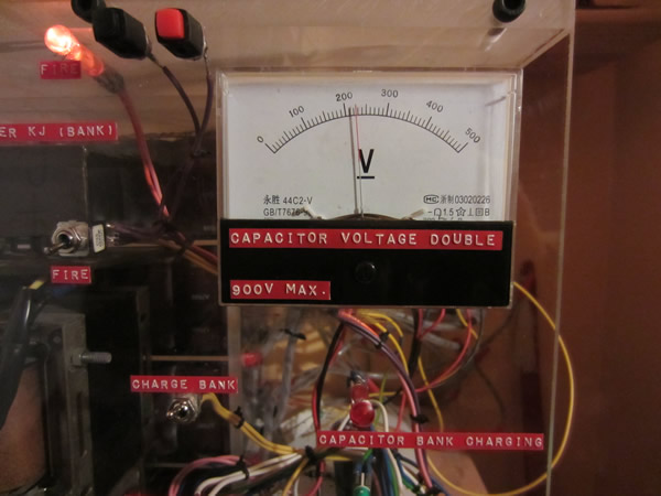 8kJ Capacitor Bank Discharging